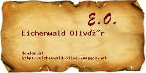 Eichenwald Olivér névjegykártya